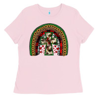 Bubblegum Pink cross rainbow Ladies Tee - JahusDesignShop