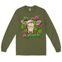 Army Green too cute to pinch charolais calf Long Sleeve Tee - RanaPortraitStore