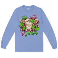 Colony Blue too cute to pinch charolais calf Long Sleeve Tee - RanaPortraitStore