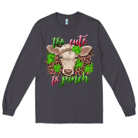 Smoke too cute to pinch charolais calf Long Sleeve Tee - RanaPortraitStore