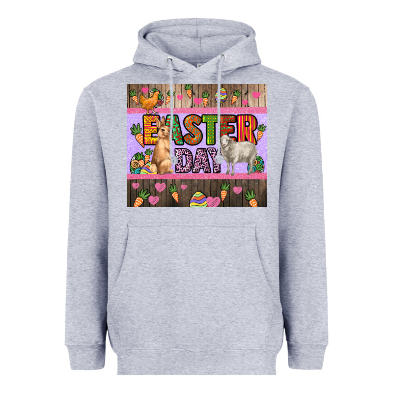 Easter Day Farm Animals Tumbler Heavyweight Hoodie by HowdyJamesFarm | Teevron