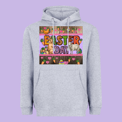 Easter Day Farm Animals Tumbler Heavyweight Hoodie Designed By Howdyjamesfarm