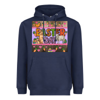 Navy Easter day farm animals tumbler Heavyweight Hoodie - HowdyJamesFarm
