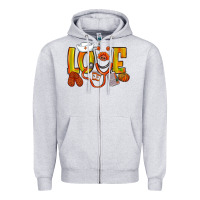 Heather Grey Thanksgiving love Nurse Zipper Hoodie - NancyCooperArtShop