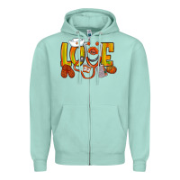 Seafoam Thanksgiving love Nurse Zipper Hoodie - NancyCooperArtShop