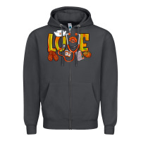 Smoke Thanksgiving love Nurse Zipper Hoodie - NancyCooperArtShop