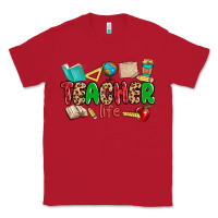 Red teacher life Classic Tee - MaliasSmallBusiness