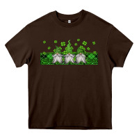 Chocolate Brown st patricks gnomes Heavy Core Tee - Jasminsmagicworld