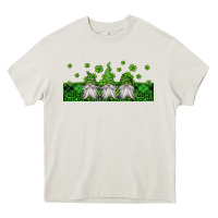 Cream st patricks gnomes Heavy Core Tee - Jasminsmagicworld