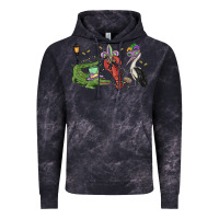 Cloud Black mardi gras alligator crawfish pelican Vintage Hoodie - MaliasSmallBusiness
