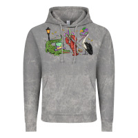 Cloud Rock mardi gras alligator crawfish pelican Vintage Hoodie - MaliasSmallBusiness