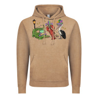 Vintage Coffee mardi gras alligator crawfish pelican Vintage Hoodie - MaliasSmallBusiness