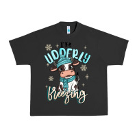Pigment Black i'm udderly freezing baby cow Urban Heavy Tee - MaliasSmallBusiness