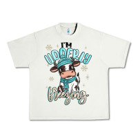 Pistachio i'm udderly freezing baby cow Urban Heavy Tee - MaliasSmallBusiness