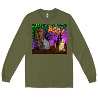 Army Green boo mousepad Long Sleeve Tee - BundleAndBundleShop