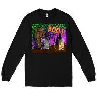 Black boo mousepad Long Sleeve Tee - BundleAndBundleShop