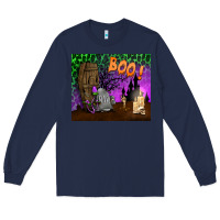 Navy boo mousepad Long Sleeve Tee - BundleAndBundleShop
