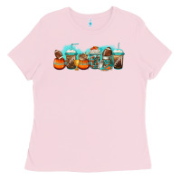 Bubblegum Pink american football coffee cups Ladies Tee - Jasminsmagicworld