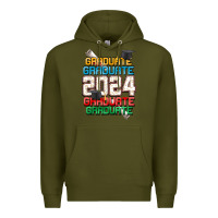 Army Green graduate 2024 Premium Hoodie - CowGirlArtShop