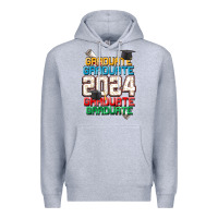 Heather Grey graduate 2024 Premium Hoodie - CowGirlArtShop