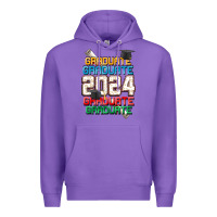 Purple graduate 2024 Premium Hoodie - CowGirlArtShop