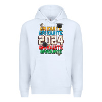 White graduate 2024 Premium Hoodie - CowGirlArtShop