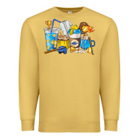 Antique Gold Softball coffee cups Premium Sweatshirt - HowdyJamesFarm