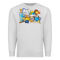 Dove Grey Softball coffee cups Premium Sweatshirt - HowdyJamesFarm
