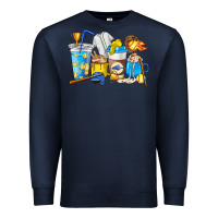 Navy Softball coffee cups Premium Sweatshirt - HowdyJamesFarm