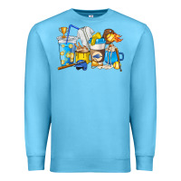 Ocean Blue Softball coffee cups Premium Sweatshirt - HowdyJamesFarm