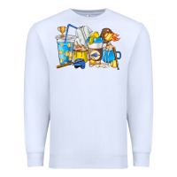 White Softball coffee cups Premium Sweatshirt - HowdyJamesFarm