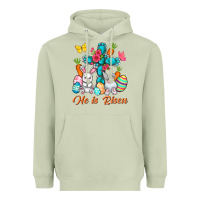 Matcha He is risen with Cross Easter Day Heavyweight Hoodie - HowdyJamesFarm