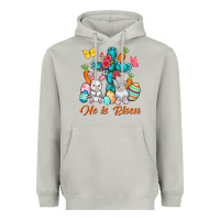 Moon Dust He is risen with Cross Easter Day Heavyweight Hoodie - HowdyJamesFarm