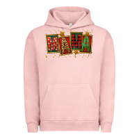 Pigment Salmon mama christmas Urban Hoodie - FaDigitalArtStudio