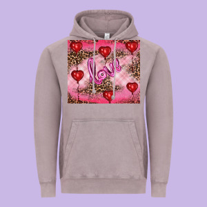 Valentine's Day Love Vintage Hoodie Designed By Ranaportraitstore