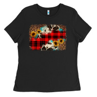 Black christmas background Ladies Tee - JahusDesignShop