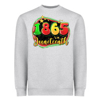 Heather Grey 1865 juneteenth Heavyweight Sweatshirt - LillyAllenDesigns