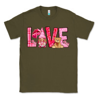 Army Green love with gnome Classic Tee - NancyCooperArtShop