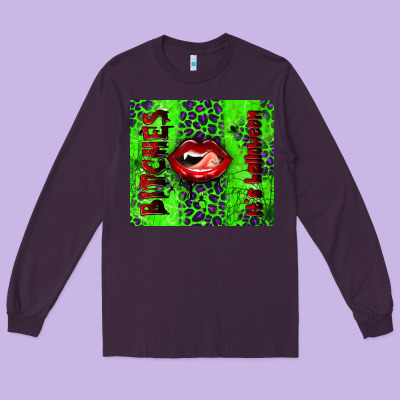 It's Halloween Bitches Tumbler Long Sleeve Tee Designed By Bundleandbundleshop