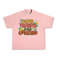 Salmon good things are coming Urban Heavy Tee - MaliasSmallBusiness