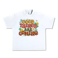 White good things are coming Urban Heavy Tee - MaliasSmallBusiness
