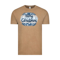 Vintage Coffee merry christmas blue Vintage Tee - MaliasSmallBusiness