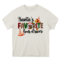 Cream santa's favorite bus driver Heavy Core Tee - AdoDesignShop