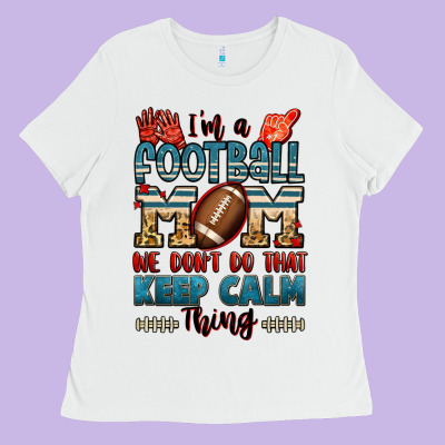 I'm A American Football Mom We Don't Do That Keep Ladies Tee Designed By Jasminsmagicworld