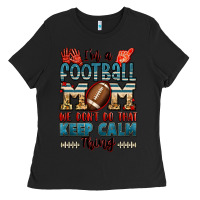 Black i'm a american football mom we don't do that keep Ladies Tee - Jasminsmagicworld