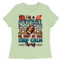 Matcha i'm a american football mom we don't do that keep Ladies Tee - Jasminsmagicworld