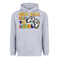 Heather Grey game over back to school Heavyweight Hoodie - CowGirlArtShop