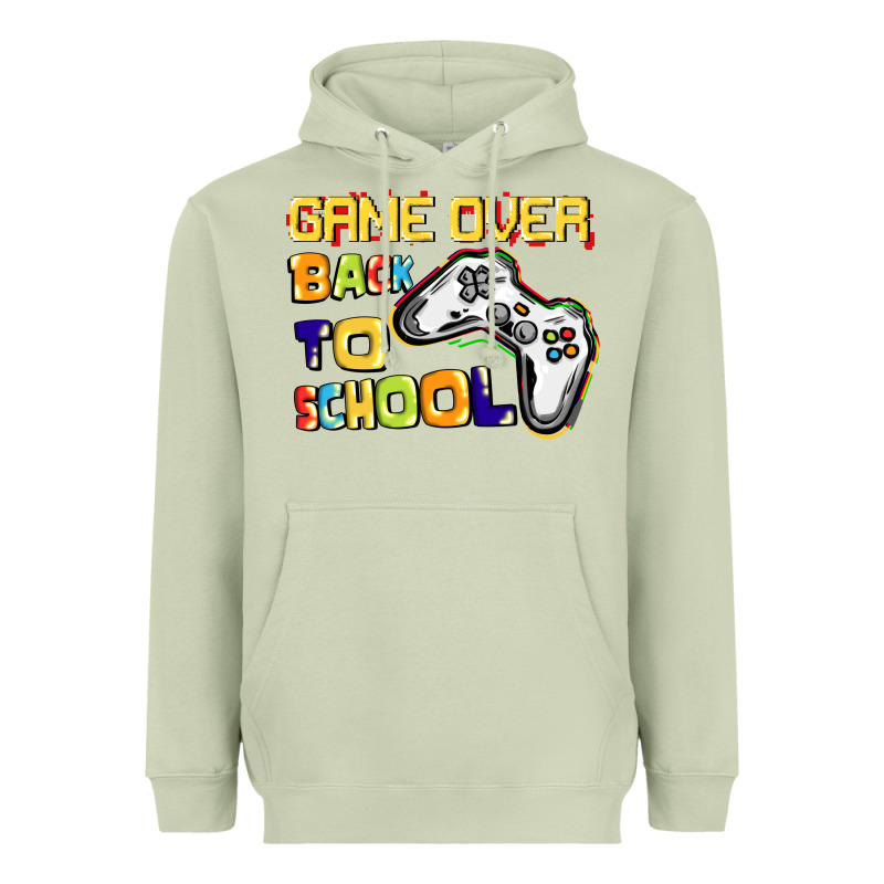 Game Over Back To School Heavyweight Hoodie by CowGirlArtShop | Teevron