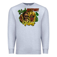 Heather Grey Black history Premium Sweatshirt - HowdyJamesFarm