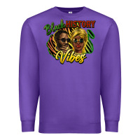 Purple Black history Premium Sweatshirt - HowdyJamesFarm